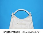 White Women's Leather Bag On A...