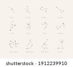 set of 12 zodiac signs.... | Shutterstock .eps vector #1912239910