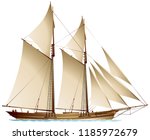 Schooner Sailing Vessel  A...