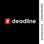 deadline for other logos or... | Shutterstock . vector #1346446283