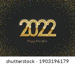 2022 golden new year sign on... | Shutterstock .eps vector #1903196179