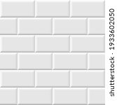 white metro tiles seamless... | Shutterstock .eps vector #1933602050