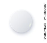 white round button with shade.... | Shutterstock .eps vector #1936807009