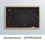school blackboard with formulas.... | Shutterstock .eps vector #1954932643