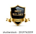 best seller 2021 golden shield... | Shutterstock .eps vector #2019762059