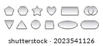 silver badges different shapes... | Shutterstock .eps vector #2023541126