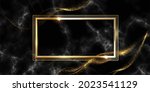 golden glitter rectangle frames ... | Shutterstock .eps vector #2023541129