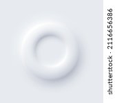 neumorphism ui  circle white... | Shutterstock .eps vector #2116656386