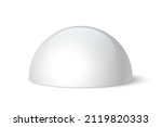 white dome  vector plastic or... | Shutterstock .eps vector #2119820333