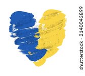 blue and yellow ukraine flag... | Shutterstock .eps vector #2140043899