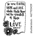 So Now Faith  Hope And Love...