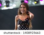 Small photo of Napa, CA/USA: 5/25/19: Madison Beer performs at BottleRock. Her song "Hurts Like Hell" featuring rapper Offset was a Top 40 hit in the USA in 2018.