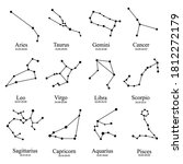 Set Of Zodiac Constellations...