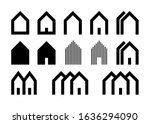 set of logos. simple modern... | Shutterstock .eps vector #1636294090