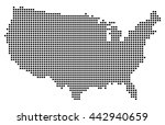 usa map vector | Shutterstock .eps vector #442940659