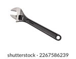 Small photo of adjustable wrench or adjustable spanner tool for mechanic work on white background
