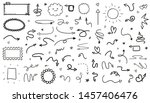 sketchy elements on isolated... | Shutterstock .eps vector #1457406476