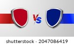 team a versus team b  red vs... | Shutterstock .eps vector #2047086419