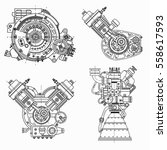 A Set Of Drawings Of Engines  ...