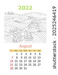 Coloring Book Calendar 2022....