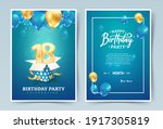 18th years birthday vector... | Shutterstock .eps vector #1917305819