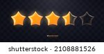 isolated 3d vector rating stars ... | Shutterstock .eps vector #2108881526