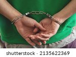 Arrest  Handcuffed Criminal Man ...