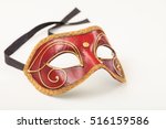 Carnival Mask Isolated On White ...