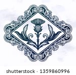 thistle flower  the symbol of... | Shutterstock .eps vector #1359860996