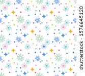 snowflakes and stars. perfect... | Shutterstock .eps vector #1576645120
