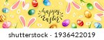 lettering happy easter on... | Shutterstock .eps vector #1936422019