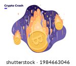 bitcoin price falling down... | Shutterstock .eps vector #1984663046