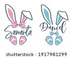 Easter Bunny Name Plate Design. ...