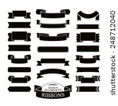 collection of different ribbons ... | Shutterstock .eps vector #248712040