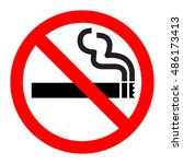 no smoking sign vector icon. | Shutterstock .eps vector #486173413