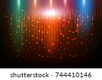 colorful shiny is beautiful and ... | Shutterstock .eps vector #744410146