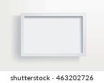 blank paper frames on white... | Shutterstock .eps vector #463202726
