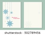 christmas and new year... | Shutterstock .eps vector #502789456