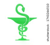 caduceus pharmacy pharmacist... | Shutterstock . vector #1743266510
