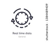 real time data outline icon.... | Shutterstock .eps vector #1384489409