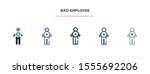 bad employee icon in different... | Shutterstock .eps vector #1555692206