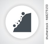 Landslide Icon Circle Vector On ...
