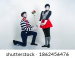 A Mime In Love Gives His...