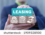 Small photo of Leasing business concept. Сonclusion of agreement between lessee and lessor over rent of an asset.