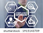 Small photo of Business concept of compliance officer. Data protection standards compliant.
