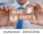 Small photo of Concept of biases and facts. Prejudice Bias Discrimination Diversity Business Employee Rights. Unconscious bias.