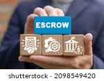 Small photo of Escrow Account Business Concept. In Escrow Agreement Loan Mortgage Purchase.