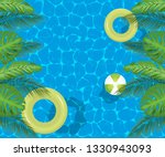 swimming pool top view... | Shutterstock .eps vector #1330943093