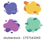 fluid colorful gradient round... | Shutterstock .eps vector #1757161043
