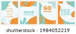 set of ecological posters with... | Shutterstock .eps vector #1984052219